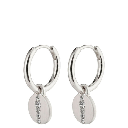 Pilgrim Casey Silver Small Huggie Hoop Earrings