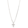 Pilgrim Clara Silver Crystal Cross Necklace