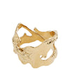 Pilgrim Compass Organic Shaped Gold Ring