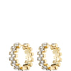 Pilgrim Create Gold Crystal Hoop Earrings