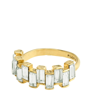 Pilgrim Create Gold Crystal Ring