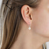 Pilgrim Eila Pearl Silver Drop Earrings