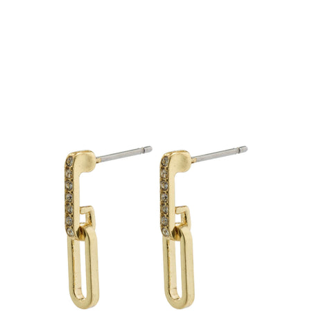 Pilgrim Elsie Gold Oval Link Drop Earrings