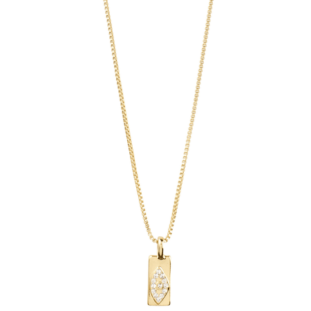 Pilgrim Freedom Gold Crystal Pendant Necklace