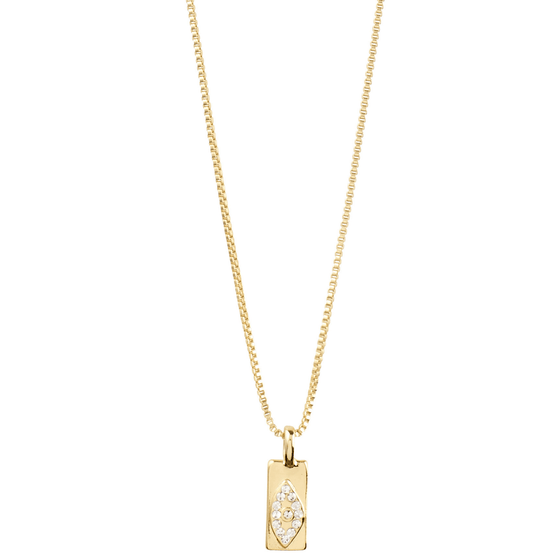 Pilgrim Freedom Gold Crystal Pendant Necklace