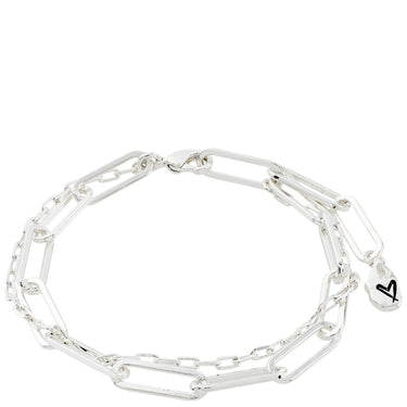 Pilgrim Freedom Silver Oval Link Bracelet