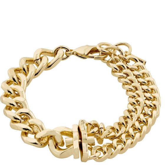 Pilgrim Friends Chunky Curb Chain Gold Bracelet
