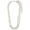 Pilgrim Friends Chunky Curb Chain Silver Necklace