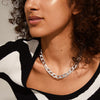 Pilgrim Hope Silver Open Curb Chain Necklace