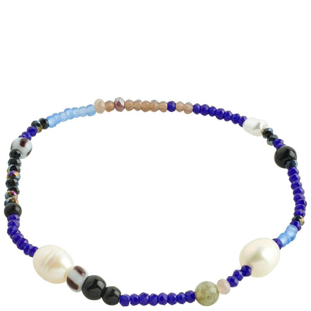 Pilgrim Indiana Bead Bracelet - Blue