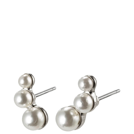 Pilgrim Johanna Silver Pearl Ear Crawler Earrings