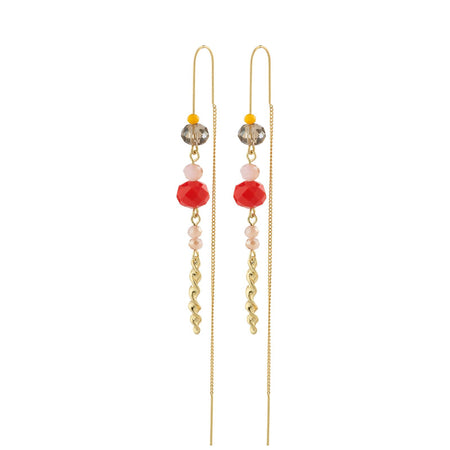 Pilgrim Kaia Gold Drop Bead Earrings