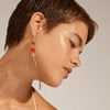 Pilgrim Kaia Gold Drop Bead Earrings