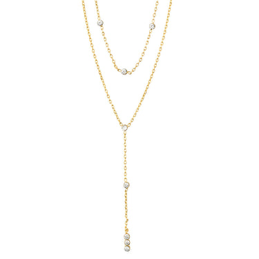 Pilgrim Kamari Gold Fine Crystal Necklace