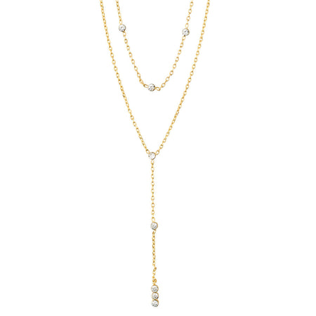 Pilgrim Kamari Gold Fine Crystal Necklace