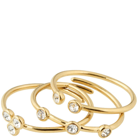 Pilgrim Kamari Gold Stackable Rings