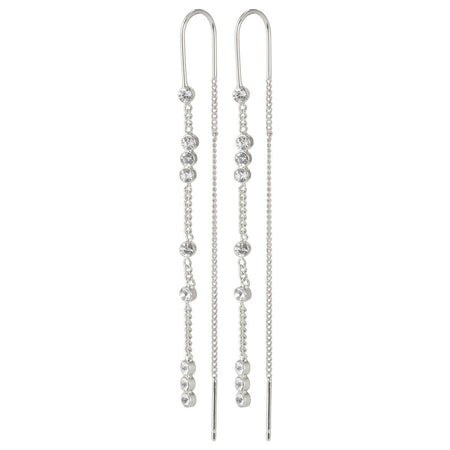 Pilgrim Kamari Silver Crystal Drop Earrings