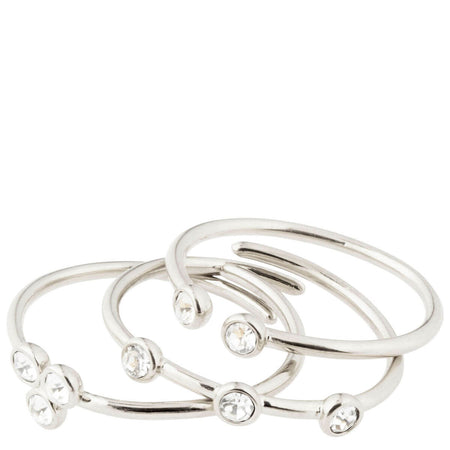 Pilgrim Kamari Silver Stackable Rings