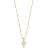 Pilgrim Lacey Gold Pearl Cross Necklace