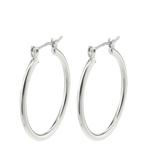 Pilgrim Layla Medium Silver Hoop Earrings