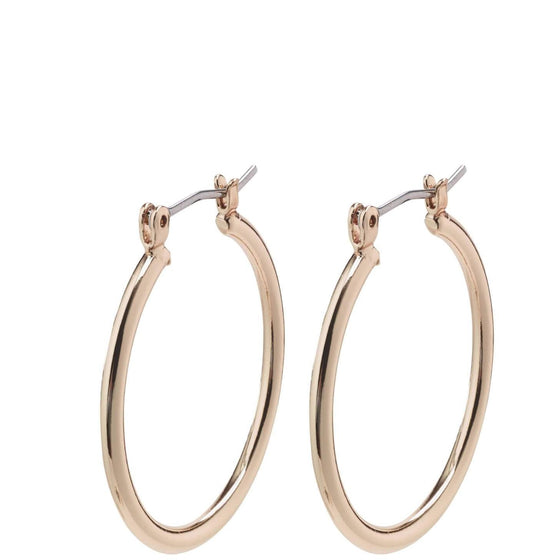 Pilgrim Layla Medium Rose Gold Hoop Earrings