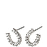 Pilgrim Leanna Silver Horseshoe Stud Earrings