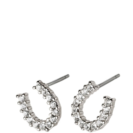 Pilgrim Leanna Silver Horseshoe Stud Earrings