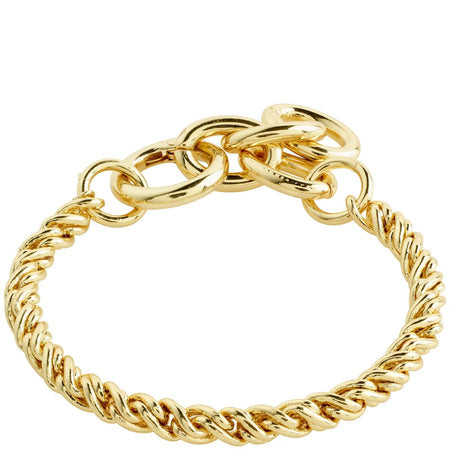 Pilgrim Learn Gold Braided Chain Bracelet