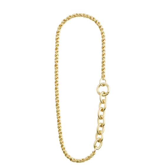 Pilgrim Learn Gold Braided Chain Necklace