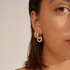 Pilgrim Learn Gold Chunky Earrings