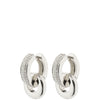 Pilgrim Learn Silver Chunky Earrings