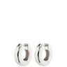 Pilgrim Learn Silver Chunky Hoop Earrings