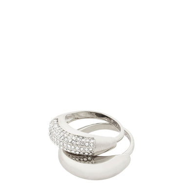 Pilgrim Learn Silver Chunky Rings
