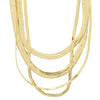 Pilgrim Optimism Gold Snake Double Necklace