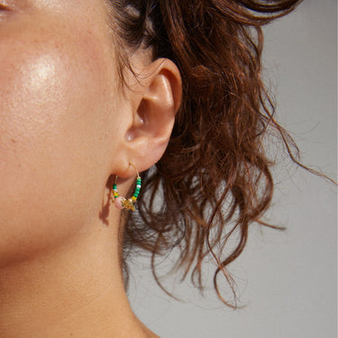 Pilgrim Pause Gold Hoop Earrings