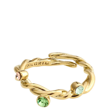 Pilgrim Pause Gold Twist Ring