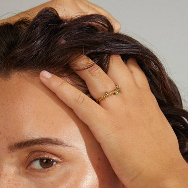 Pilgrim Pause Gold Twist Ring