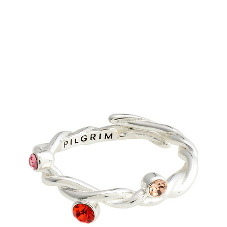 Pilgrim Pause Silver Twist Ring