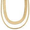 Pilgrim Reconnect Gold Chunky Snake Necklace (2 chains)