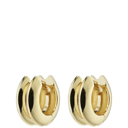 Pilgrim Reflect Gold Chunky Hoop Earrings