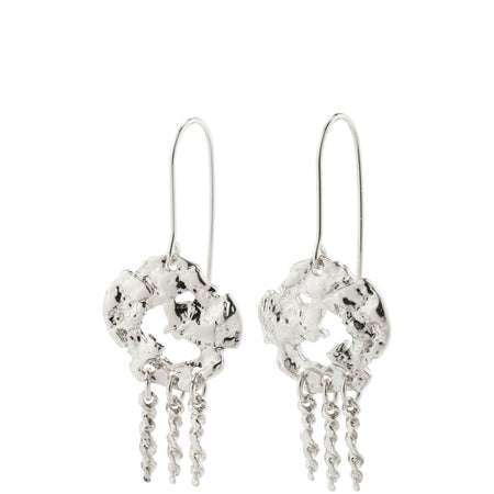 Pilgrim Smile Silver Drop Earrings