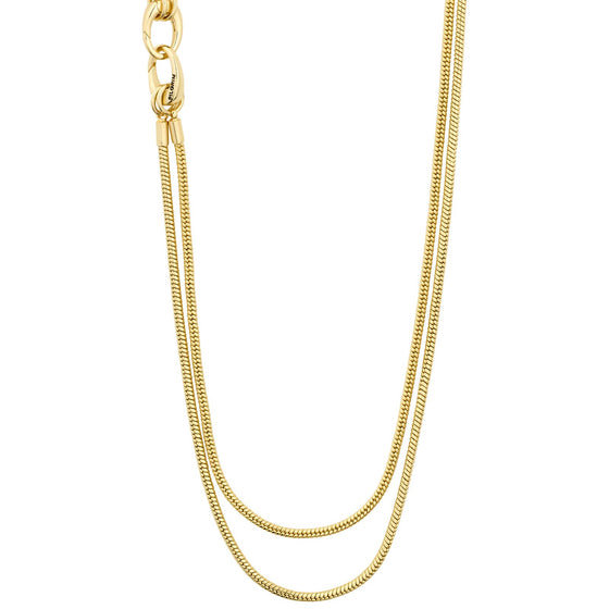 Pilgrim Solidarity Gold Snake Chain Necklace