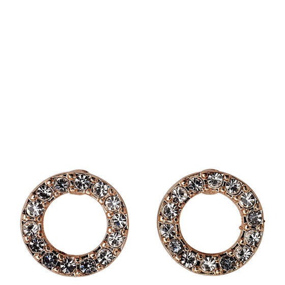 Pilgrim Victoria Rose Gold Small Circle Earrings