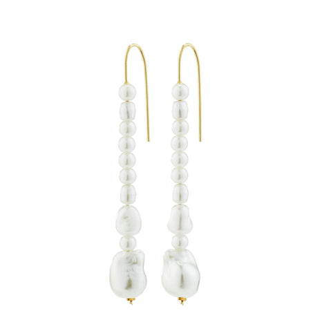 Pilgrim Willpower Pearl Gold Earrings