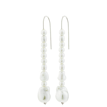 Pilgrim Willpower Pearl Silver Earrings