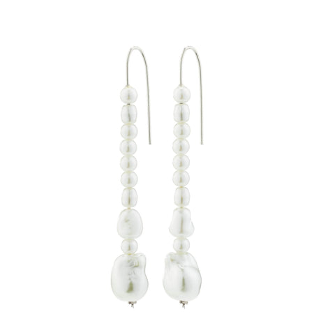 Pilgrim Willpower Pearl Silver Earrings