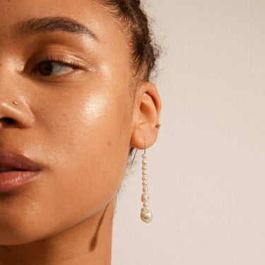Pilgrim Willpower Pearl Silver Earrings