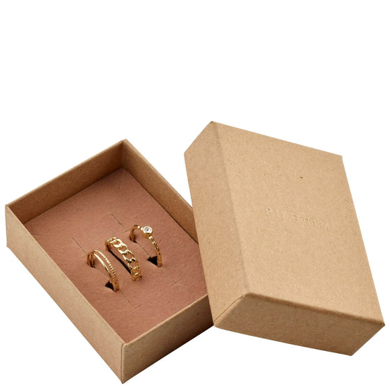 Pilgrim Wilma Gold Ring Gift Set