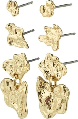 Pilgrim Horizon Triple Earrings Set- Gold
