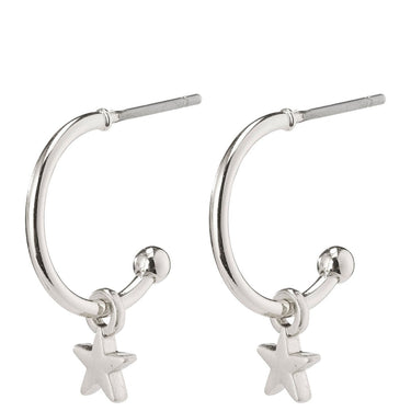 Pilgrim Ava Silver Small Hoop Earrings